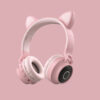 Ακουστικά LED Light Cat Ear Bluetooth Wireless On Ear Headphones