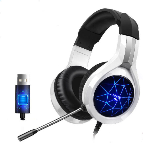 Ακουστικά NUOXI N1 Over Ear Gaming Headset with Connection 3.5mm & USB RGP