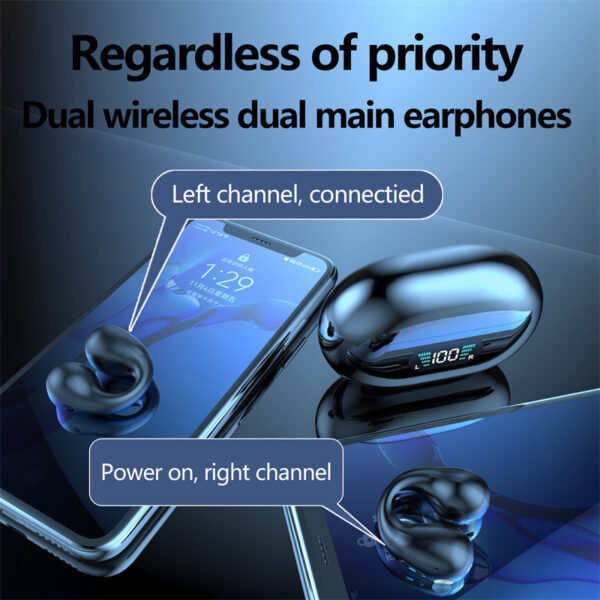 Ακουστικά TWS Ear Clip Bluetooth 5.3 Handsfree Wireless Earphones