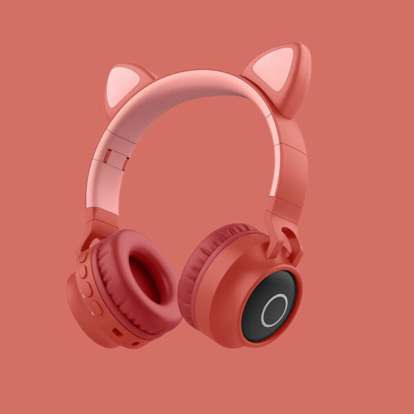Ακουστικά LED Light Cat Ear Bluetooth Wireless On Ear Headphones