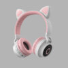 Ακουστικά LED Light Cat Ear Bluetooth Wireless On Ear Headphones