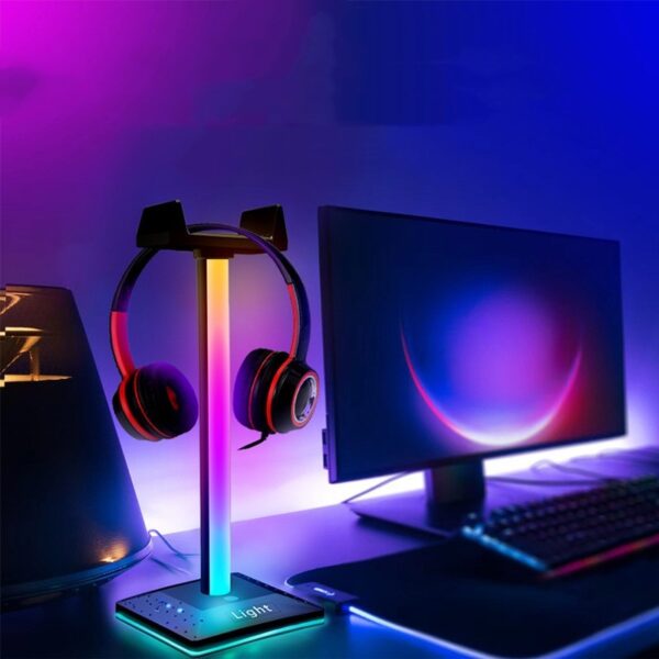 Βάση Ακουστικών Gaming Headset Bracket RGB LIGHTING with Connection Bluetooth/Button