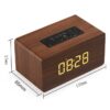 Ηχείο/Ρολόι OP2 Clock Version Wooden Bluetooth Speaker