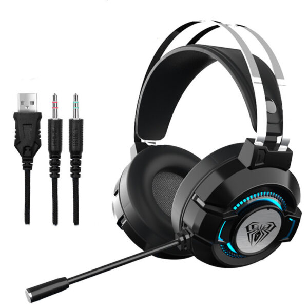 Ακουστικά S602 Over Ear Gaming Headset with Connection 3.5mm & USB RGB