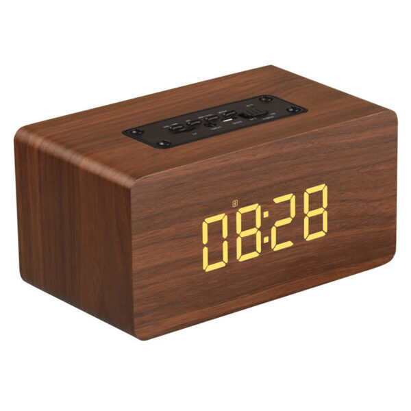 Ηχείο/Ρολόι OP2 Clock Version Wooden Bluetooth Speaker