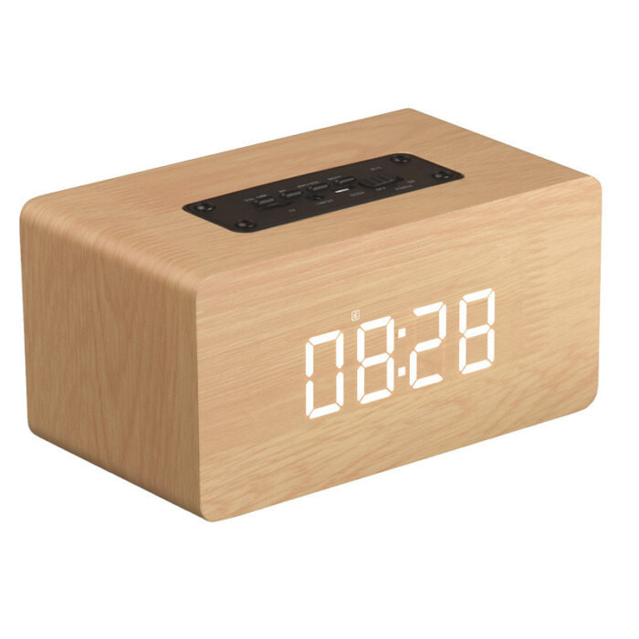 Ηχείο/Ρολόι OP2 Clock Version Wooden Bluetooth Speaker