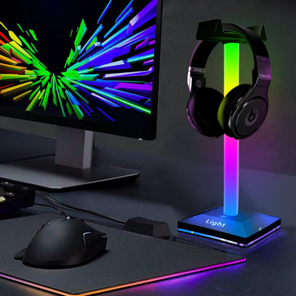 Βάση Ακουστικών Gaming Headset Bracket RGB LIGHTING with Connection Bluetooth/Button