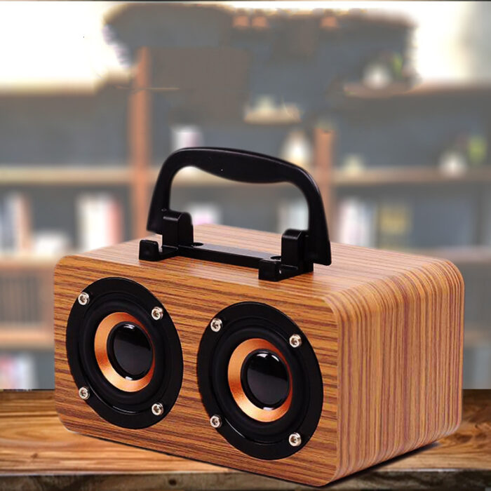 Ηχείο Wooden Wireless Bluetooth Speaker Portable Outdoor